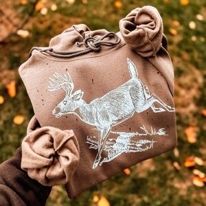 Brown Whitetail Deer Hoodie